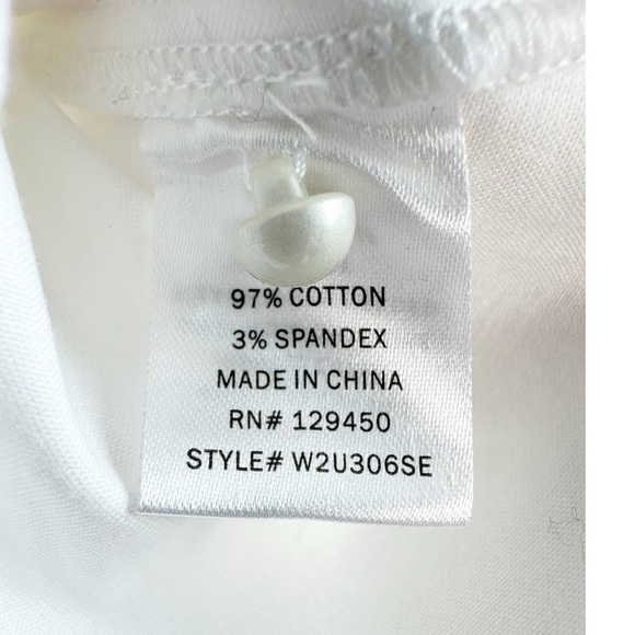 Como Black White Sleeveless Blouse Tie Back Size Small Office Career Workwear - Picture 6 of 7